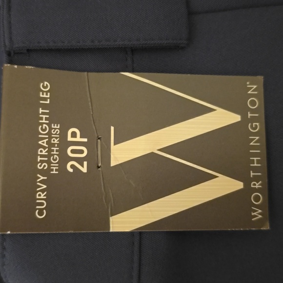 WORTHINGTON BRAND WOMEN'S PETITE PLUS SIZE BLUE DRESS PANTS TROUSERS SIZE 20P - Picture 10 of 14